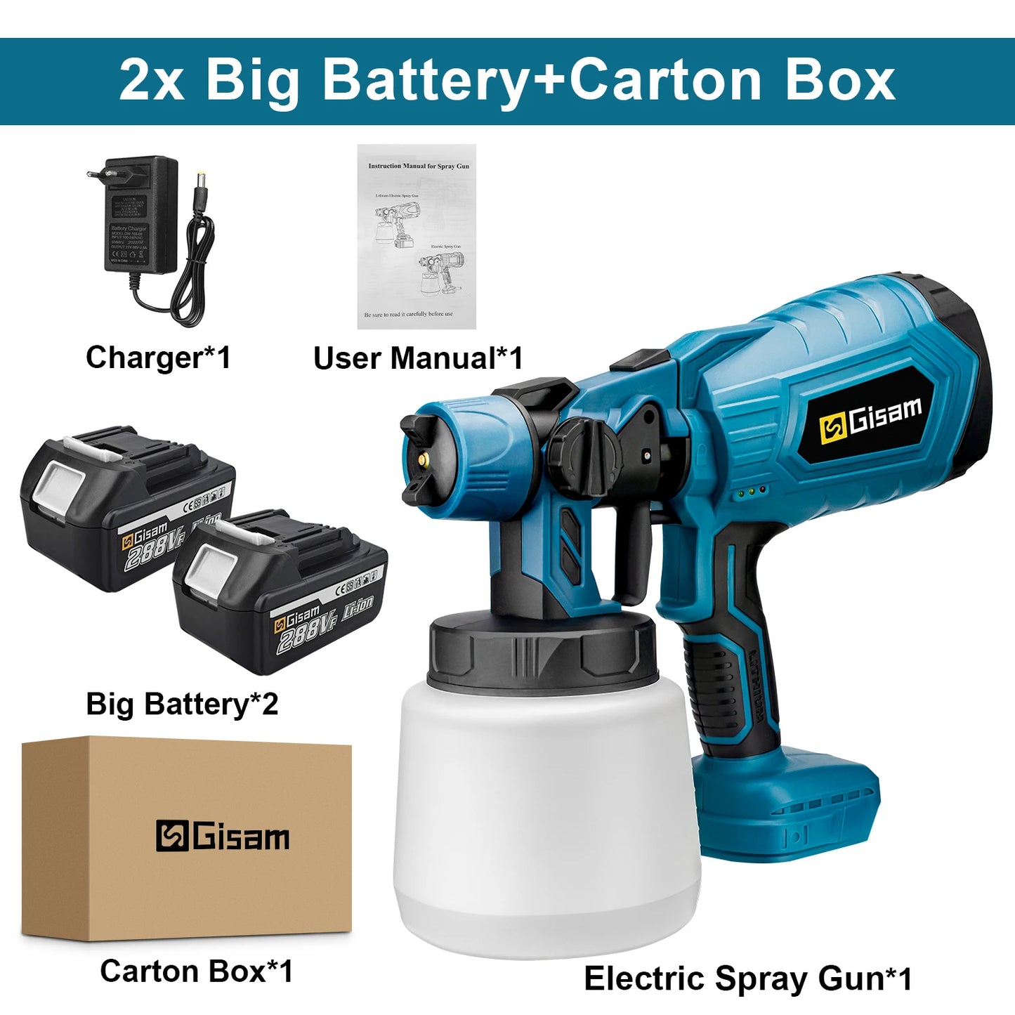 Pulverizador Elétrico a Bateria para Pinturas LuxDekoya™