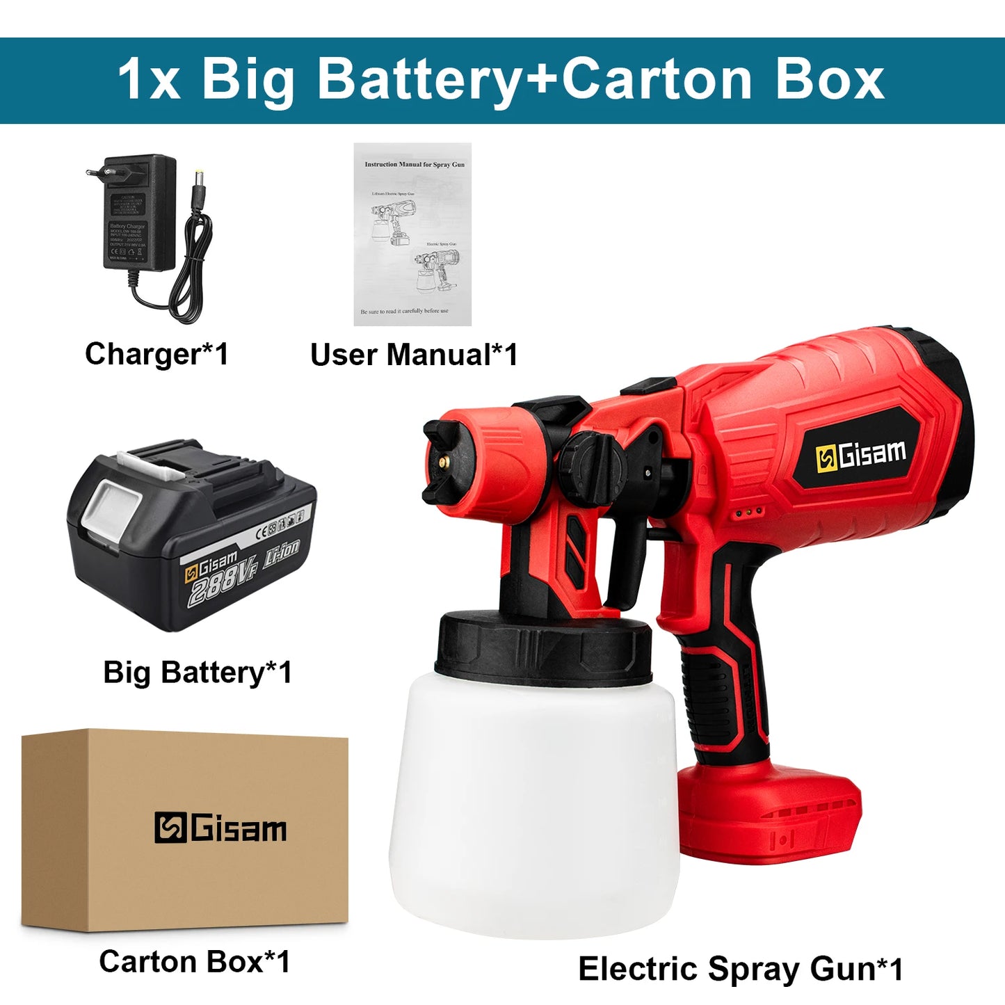 Pulverizador Elétrico a Bateria para Pinturas LuxDekoya™