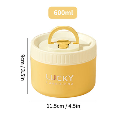 WORTHBUY Bento Lunch Box Set, Portable Keep Warm Lunch Container With Insulated Bag, 18/8 Stainless Steel Thermal Food Container