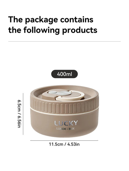 WORTHBUY Bento Lunch Box Set, Portable Keep Warm Lunch Container With Insulated Bag, 18/8 Stainless Steel Thermal Food Container