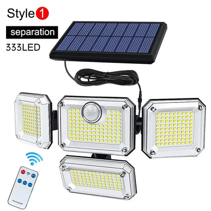 Refletor Led Solar Com 3 Cabeças 800W - EcoLight