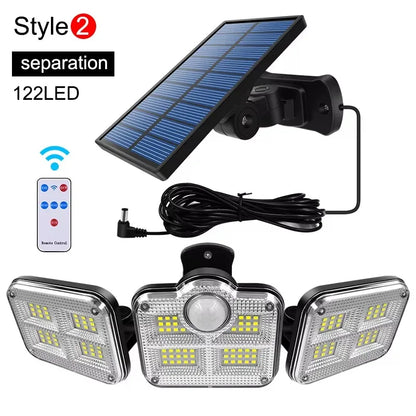 Refletor Led Solar Com 3 Cabeças 800W - EcoLight
