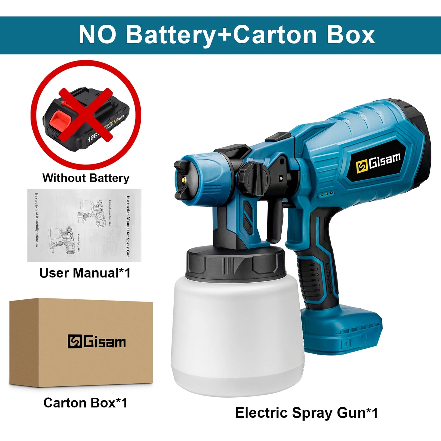 Pulverizador Elétrico a Bateria para Pinturas LuxDekoya™